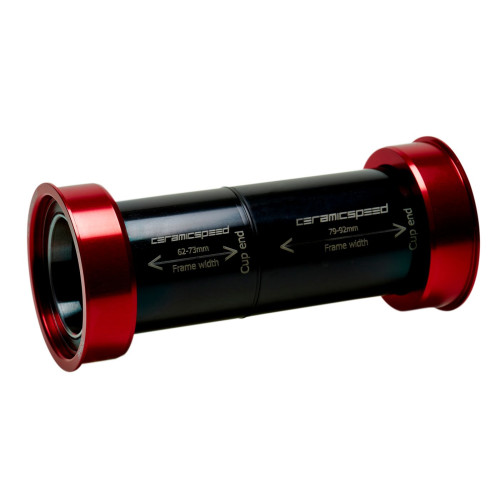 BB-set CeramicSpeed PF4630 MTB Coated PF30 MTB / PF46X73 All 30mm crank spindles red (106073)