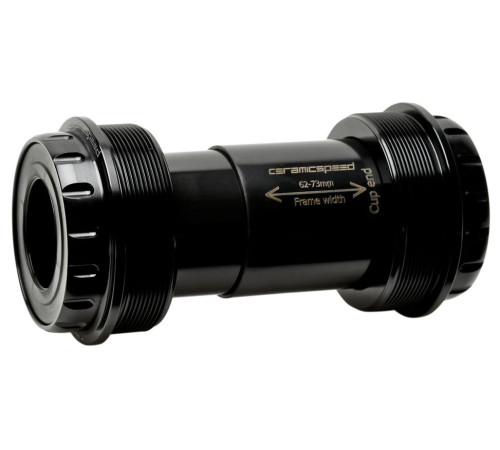 BB-set CeramicSpeed Coated T47 / Threaded 47X73 for Shimano/FSA/Rotor 24mm black (110444)