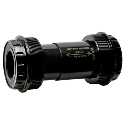 BB-set CeramicSpeed Coated T47 / Threaded 47X73 for Shimano/FSA/Rotor 24mm black (110444)