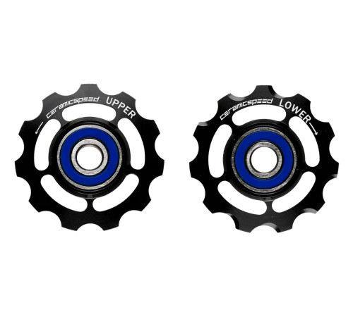 Tension and guide pulley set CeramicSpeed for SRAM 11s Alloy 626 black (101699)