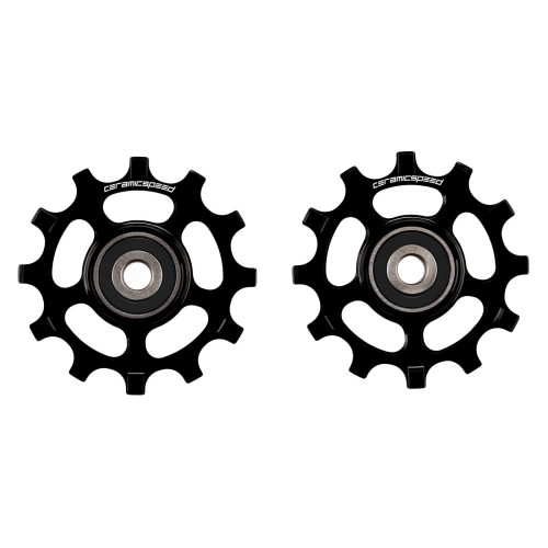 Pārslēdzēju rullīši CeramicSpeed for Campagnolo 12s Coated Alloy 607 black (107520)