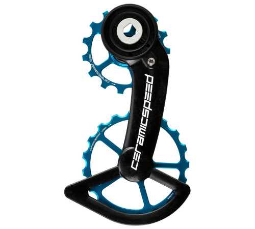Tension and guide pulley set CeramicSpeed Oversized for SRAM Red/Force AXS Alloy 607 stainless steel blue (110569)