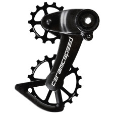 Pārslēdzēju rullīši CeramicSpeed Oversized X for SRAM Eagle AXS Alloy 607 stainless steel black (107002)