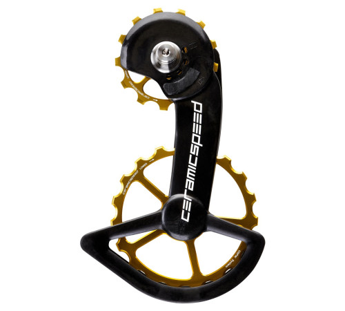 Tension and guide pulley set CeramicSpeed Oversized for Shimano 9250/R8150 Series Coated Alloy 607 gold (110272)