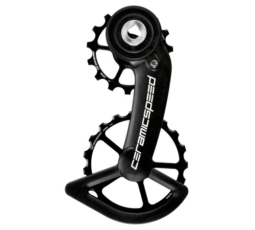 Tension and guide pulley set CeramicSpeed Oversized for SRAM Red/Force AXS Coated Alloy 607 black (107380)