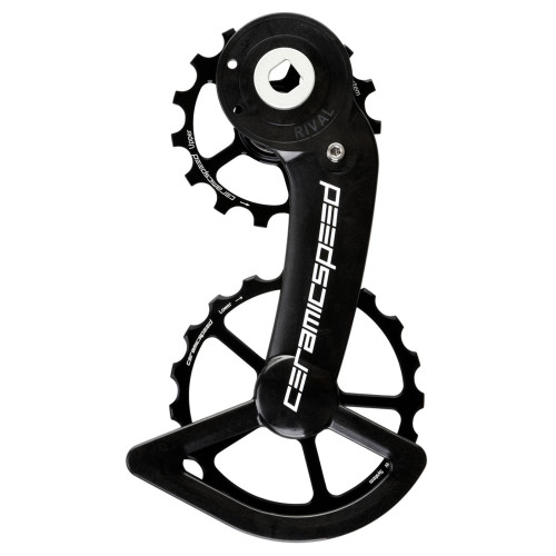 Tension and guide pulley set CeramicSpeed Oversized Alloy 607 Coated black (110675)