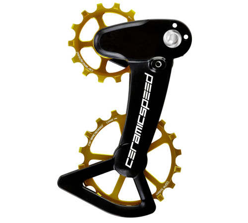 Tension and guide pulley set CeramicSpeed Oversized X for Shimano 12s XT/XTR Coated Alloy 607 gold (108177)