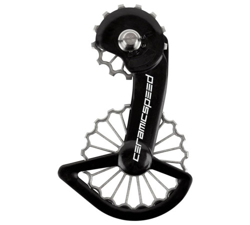Tension and guide pulley set CeramicSpeed Oversized 3D Printed Hollow Titanium for Shimano 9100/R8000 Series 07 Coated (106320)