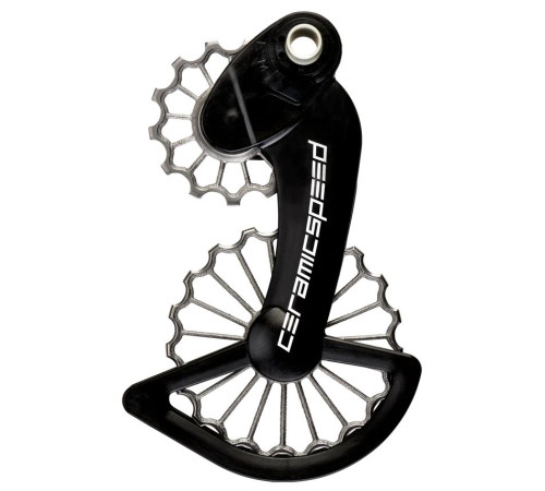 Tension and guide pulley set CeramicSpeed Oversized 3D Printed Hollow Titanium for Campagnolo 11s Mechanical/EPS 07 Coated (104066)