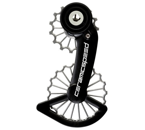 Tension and guide pulley set CeramicSpeed Oversized 3D Printed Hollow Titanium for SRAM Red/Force AXS 07 Coated (107728)
