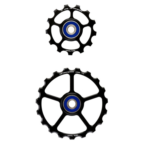 Pārslēdzēju rullīši CeramicSpeed Oversized (spare) Alloy 607 stainless steel black (102414)