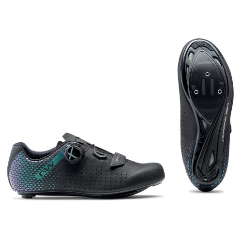 Cycling shoes Northwave Core Plus 2 WMN Road black-iridescent-38