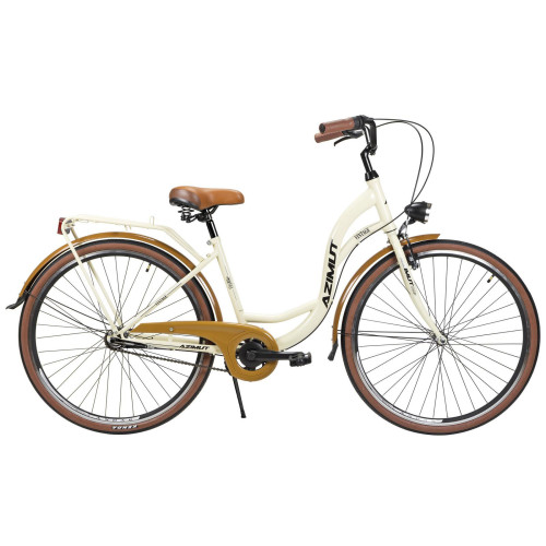 Bicycle AZIMUT Vintage 28" 3-speed 2025 cream-brown shiny