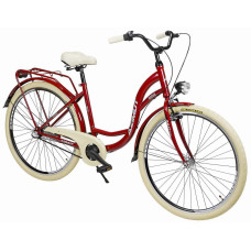 Velosipēds AZIMUT Vintage 28" 3-speed 2023 burgund-cream shiny