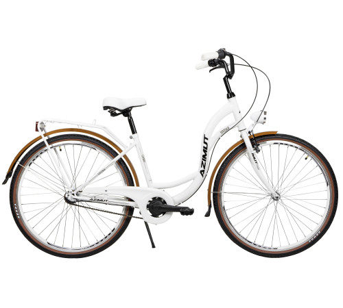 Bicycle AZIMUT Vintage 28" 3-speed 2025 white-cream matt