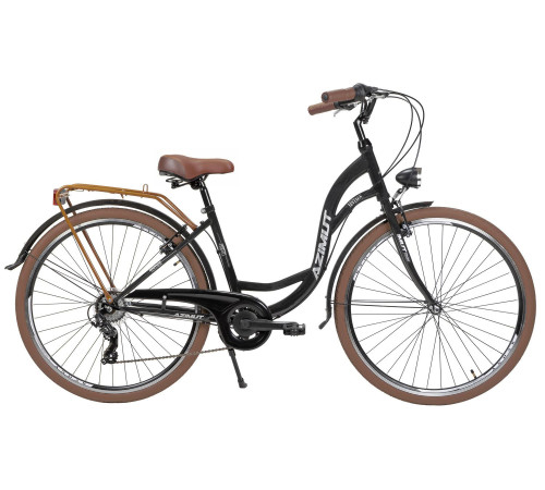 Bicycle AZIMUT Vintage TX-7 28" 2025 black-cream matt