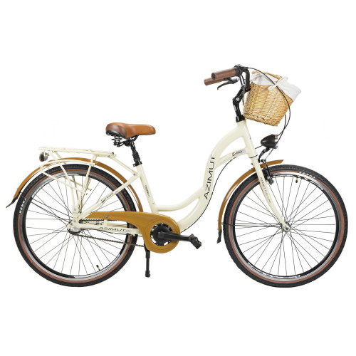 Bicycle AZIMUT Sarema ALU 26" 3-speed 2025 cream semi-matt