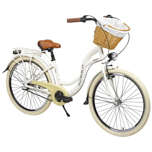 Bicycle AZIMUT Sarema ALU 26" 3-speed 2025 light cream shiny
