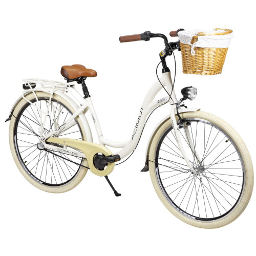 Bicycle AZIMUT Sarema ALU 28" 3-speed 2025 light cream shiny