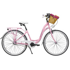 Velosipēds AZIMUT Sarema ALU 28" 3-speed 2023 pink shiny