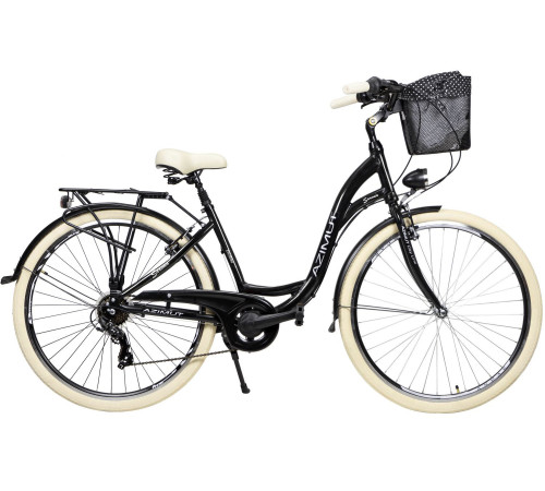 Bicycle AZIMUT Sarema 28" ALU TX-7 2025 black shiny