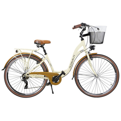 Bicycle AZIMUT Sarema 28" ALU TX-7 2025 cream semi-matt