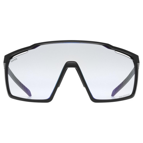 Glasses Uvex mtn perform V black matt / litemirror blue