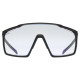 Glasses Uvex mtn perform V black matt / litemirror blue