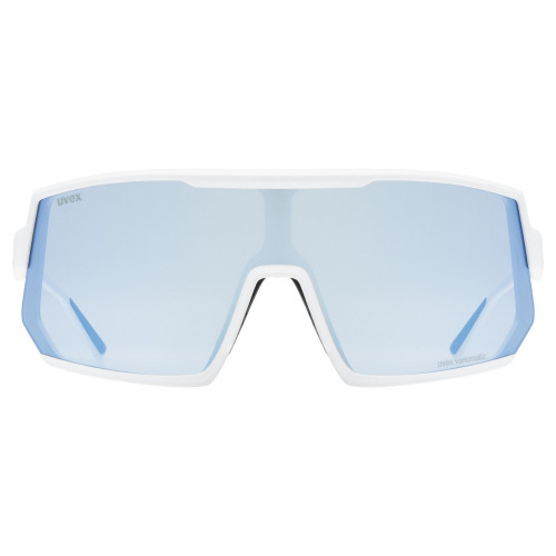Glasses Uvex sportstyle 235 V white matt / litemirror blue