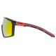 Glasses Uvex mtn perform black-red matt / mirror red