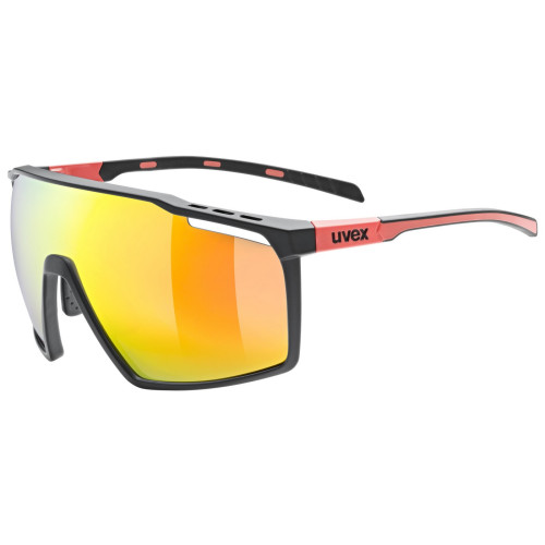 Glasses Uvex mtn perform black-red matt / mirror red