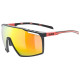 Glasses Uvex mtn perform black-red matt / mirror red