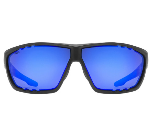 Glasses Uvex sportstyle 706 black matt / mirror blue