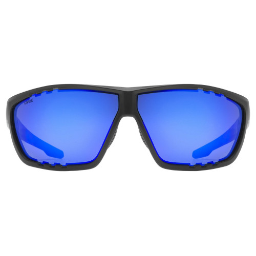 Glasses Uvex sportstyle 706 black matt / mirror blue