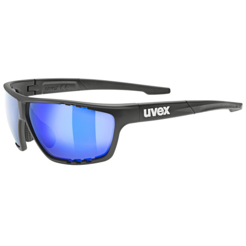 Glasses Uvex sportstyle 706 black matt / mirror blue