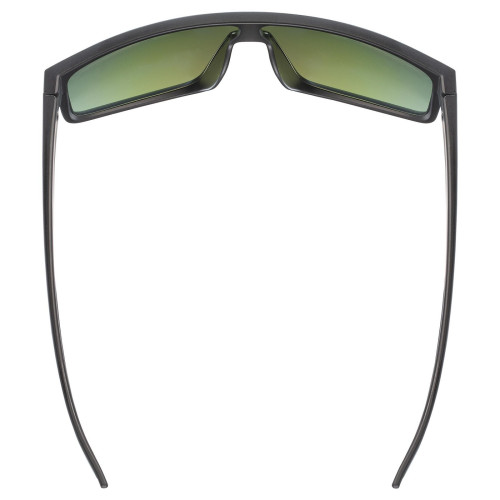 Glasses Uvex LGL 51 black matt / mirror green