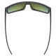Glasses Uvex LGL 51 black matt / mirror green
