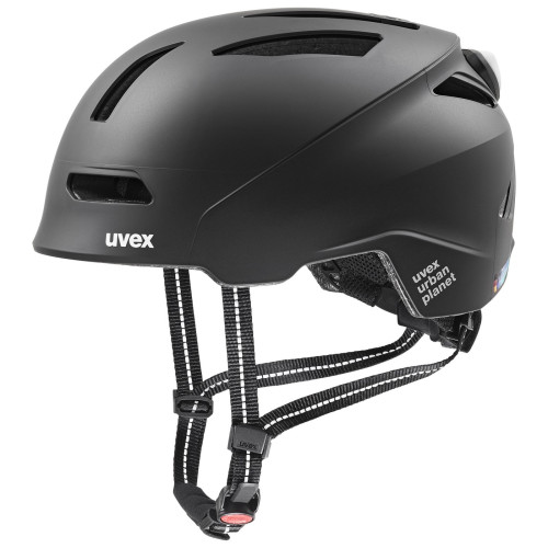 Helmet Uvex urban planet LED black matt-54-58CM