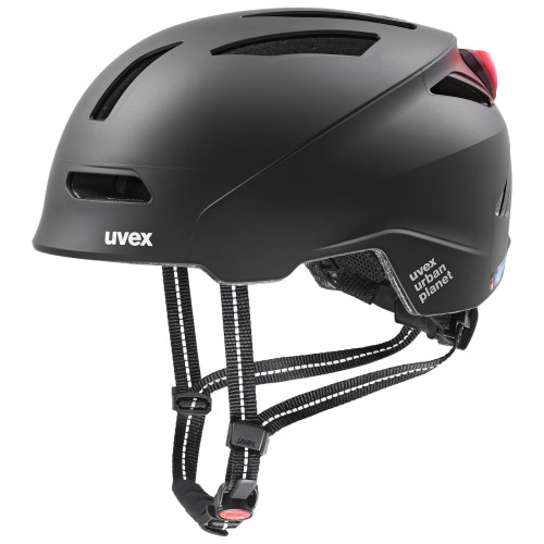 Helmet Uvex urban planet LED black matt-58-61CM