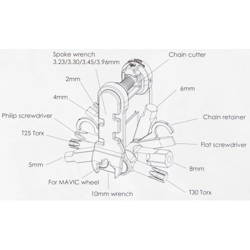 Tool set BETO BT-342 17 in 1