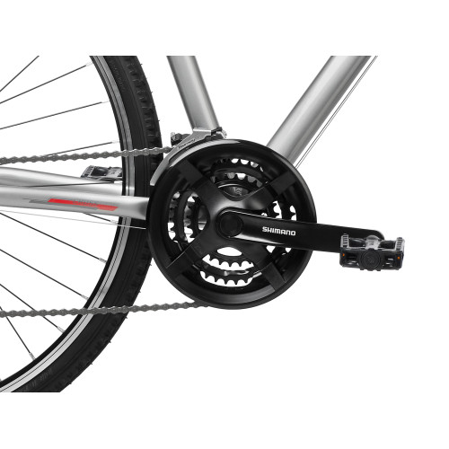 Bicycle Romet Orkan 2 M 28" 2023 light graphite-red-18" / M