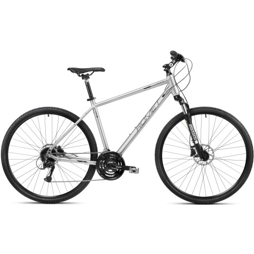 Bicycle Romet Orkan 4 M Lite 28" 2023 silver-black-18" / M
