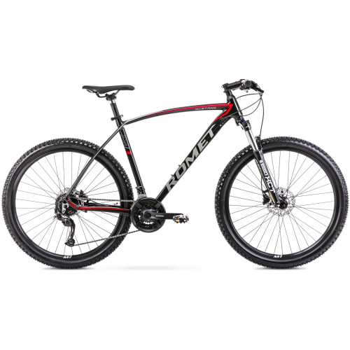 Bicycle Romet Mustang M7.1 27.5" 2023 black-red-19" / L