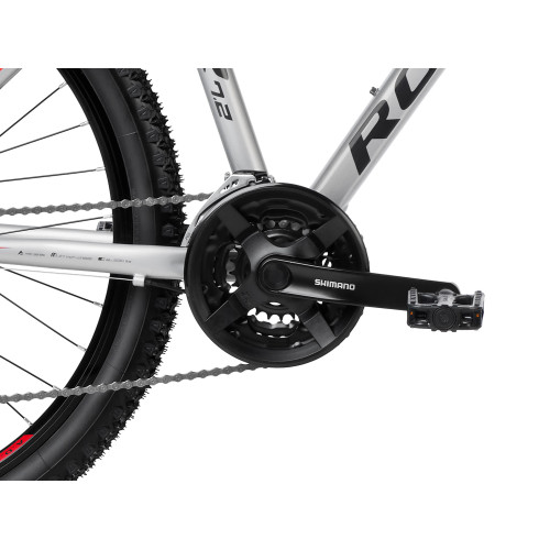 Bicycle Romet Rambler R7.2 27.5" 2023 silver-red-grey-21" / XL