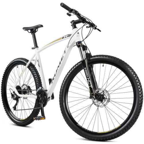 Velosipēds Romet Rambler R7.4 27.5" 2023 white-gold-18" / L