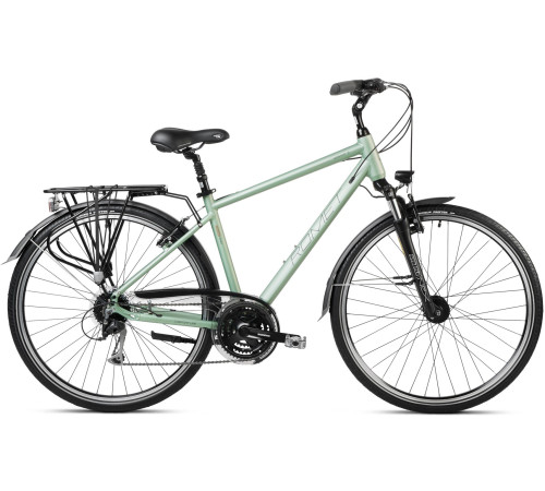 Bicycle Romet Wagant 5 28" 2023 green-brown-21" / L