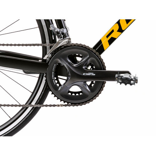 Bicycle Romet Huragan 2 2023 black-gold-50 cm / S