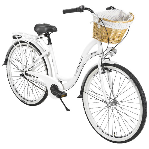 Bicycle AZIMUT Sarema ALU 28" 3-speed 2025 white matt
