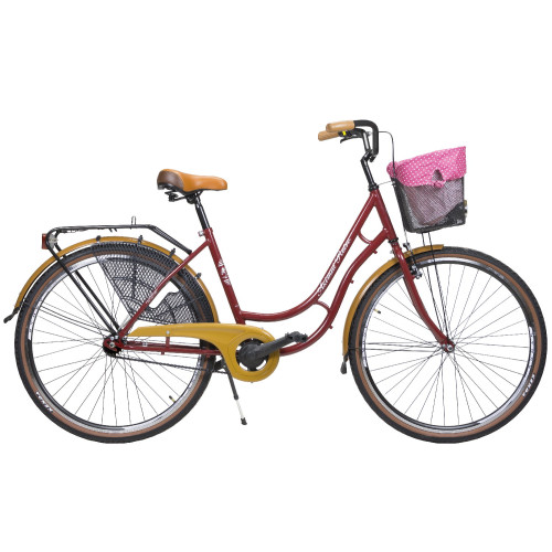 Bicycle AZIMUT Retro Lux 28" 2025 bordo shiny