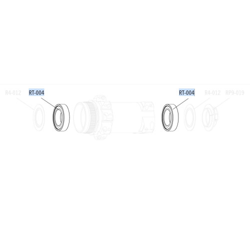 Ball bearing Fulcrum 30x18x7mm (4 pcs.)